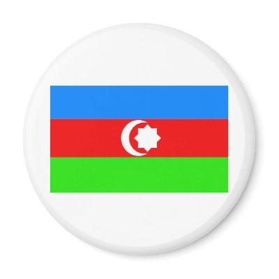 Azarbaijan Flag Magnets by CulturalPerspective3