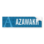 Azawakh Breed Monogram Bumper Sticker