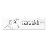 Azawakh Bumper Sticker Design by David Moore bumper stickers