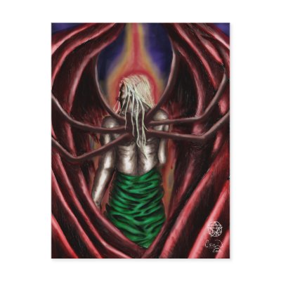 Azazel Postcard by Phantoms_Rose