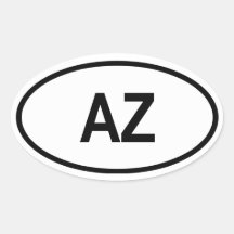 Azerbaijan "AZ" Stickers