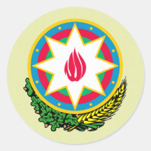 Azerbaijan Coat of Arms detail Sticker
