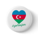 Azerbaijan Flag Heart buttons