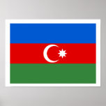 Azerbaijan Flag Poster