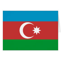 Azerbaijan High quality Flag Card