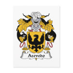Azevedo Family Crest Postcards