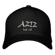 AZIZ, (as is) Embroidered Hat