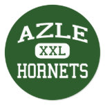 Azle - Hornets - Azle High School - Azle Texas Round Sticker