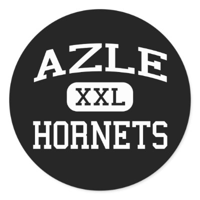 Azle - Hornets - Junior High School - Azle Texas Round Sticker by customteamsportswear