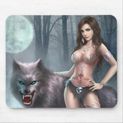 Azmodeus Lycan Queen, Mouse Pad by Ripper2009