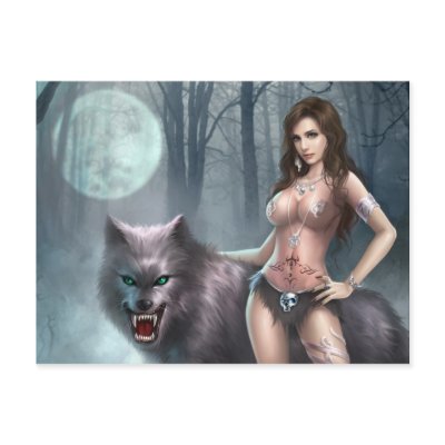 Azmodeus Lycan Queen, Postcard by Ripper2009