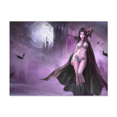 Azmodeus Vampire Queen, Postcard by Ripper2009