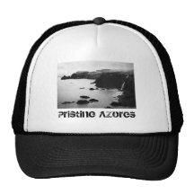 Azores coastal landscape mesh hat