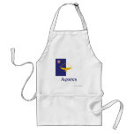 Azores Flag with Name in Portuguese Aprons