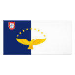 Azores islands flag photo cards