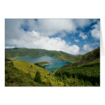 Azores lake landscape
