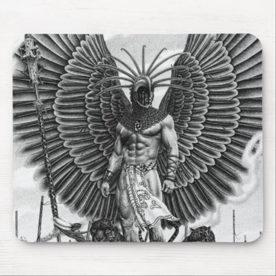 aztec20warrior mouse pad by ekbatan021