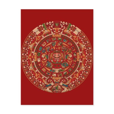 Aztec Calendar 2012 Post Cards by Surreality