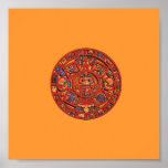 Aztec Calendar Stone - poster/print