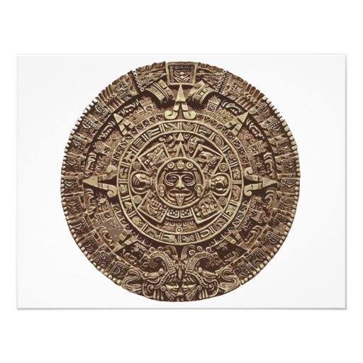 Aztec Calender Custom Invitation