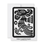Aztec Cuauhtli - Eagle (Black) Invitation