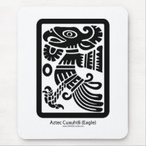 Aztec Cuauhtli - Eagle (Black) Mousepad