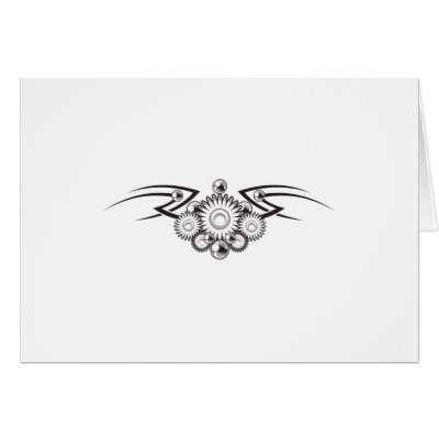 Aztec Flower Tattoo Design Cards by doonidesigns