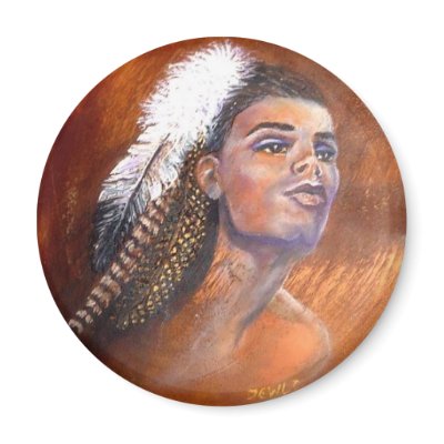 Aztec Goddess Magnet by dancingwithwalls