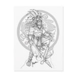 Aztec Jaguar Warrior postcards