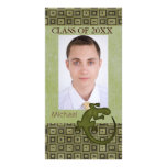 aztec lizard greens senior pic class of photo card