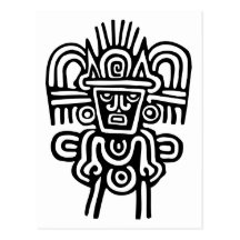 Aztec Man Post Card