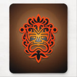 Aztec Mask Design (red) Mouse Pad