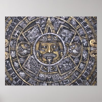 Aztec / Mayan Calendar Poster by pinturin_americo