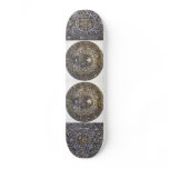 Aztec Mayan Calendar With Skull Skateboard