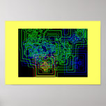 Aztec Microchip Print