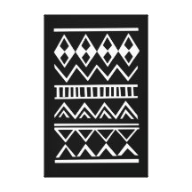 Aztec pattern gallery wrap canvas