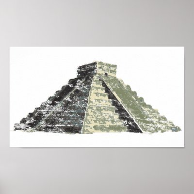 Aztec Pyramid Poster by ThinkTankStudio