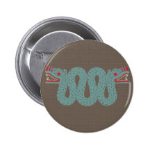 Aztec Serpent Button