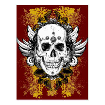 Aztec-Skull Postcards