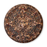 "AZTEC SUN CALENDAR" Art Magnets