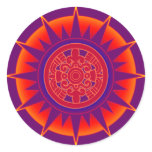 Aztec Sun Design Stickers
