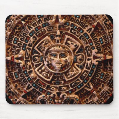 AZTEC SUN DISK Mousepad by RavenSpiritPrints