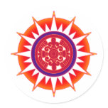Aztec Sun stickers