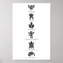 Aztec Symbols Print