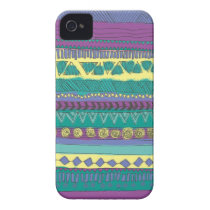 Aztec Tribal Pattern Blackberry Curve Cover