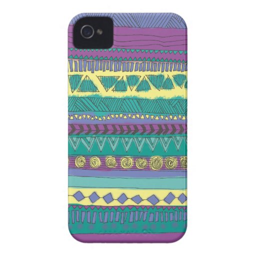 Aztec Tribal Pattern Case-Mate iPhone 4 Cases
