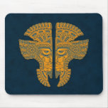 Aztec Twins (blue & yellow) Mousepad
