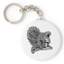 aztec warrior keychains
