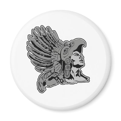 aztec warrior magnet by mike3488