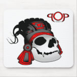 Aztec Warrior Skull Mouse Pad